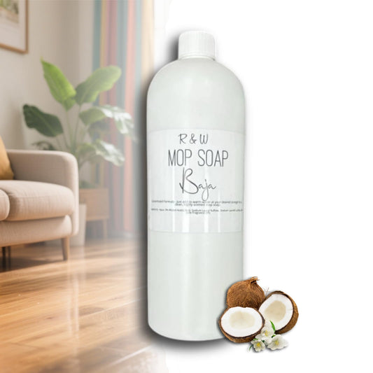 R&W Mop Soap Brazilian Waves - Mop Soap for Floor Cleaning, Luxury Scent Liquid Multipurpose Cleaner, Multisurface Bathroom & Kitchen (1Pcs)