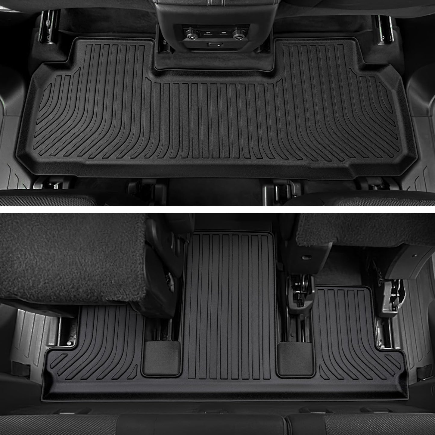 for 2018-2023 Chevy Traverse Floor Mats & Cargo Liner only for 7 Seats, for 2018 2019 2020 2021 2022 2023 Chevy Traverse Accessories All Weather Bucket Seats (Fit 2024 Traverse Limited)