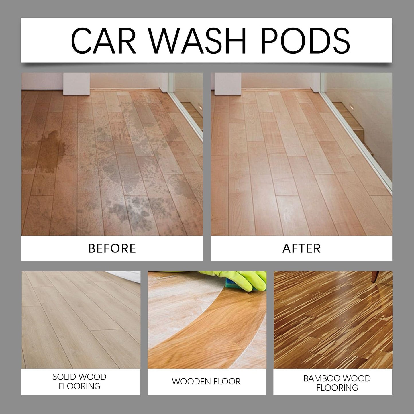 R&W Mop Soap Brazilian Waves - Mop Soap for Floor Cleaning, Luxury Scent Liquid Multipurpose Cleaner, Multisurface Bathroom & Kitchen (1Pcs)